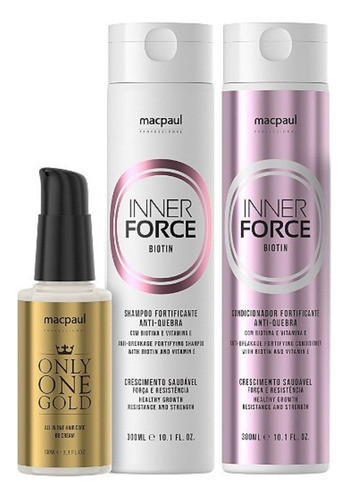Shampoo E Condicionador Macpaul Inner Force Biotin Bb Cream 0