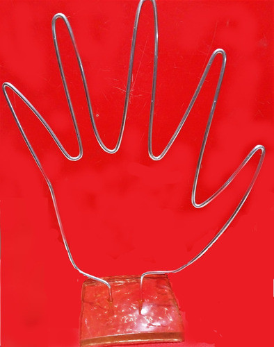 Exhibidor Mano Porta Anillos De Aluminio 0