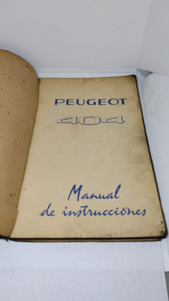 Manual De Instrucciones Peugeot 404 - 655 0