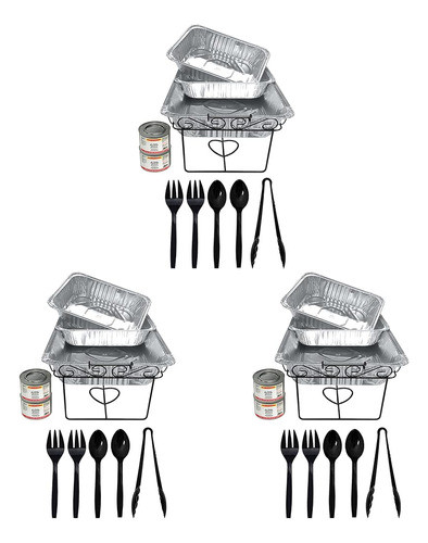 ~? Party Essentials Kit De 33 Piezas Para Servir Buffet De F 0