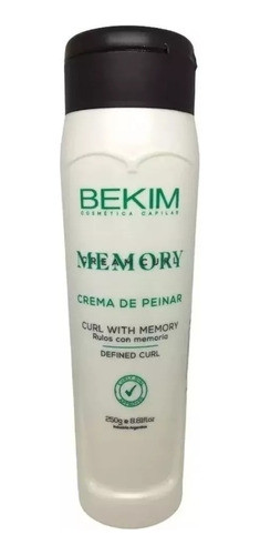 Crema De Peinar Memory Apto Método Curly Girl 250g Bekim 0