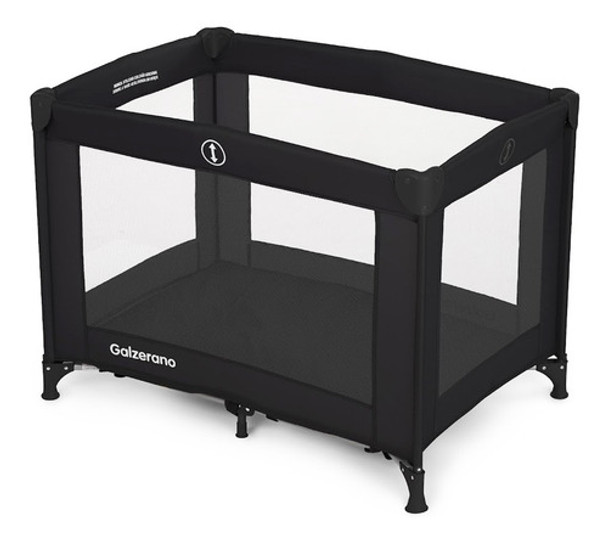 Berço Portátil Desmontável Basic Preto - Galzerano 0