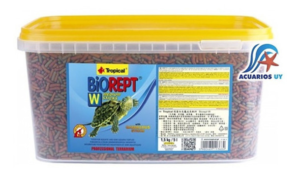 Alimento Para Tortugas Acuáticas. Tropical Biorept W 1,5kg 0