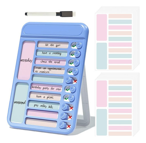 Tabla De Tareas Azules Para Niños Adultos Tablero De Lista D 0