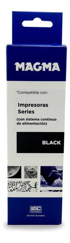 Frasco De Tinta Dye 100ml Para Sistema Continuo Color Negro 0