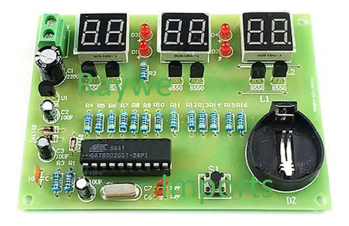Relógio Digital Kit De Montagem Eletrônica Faça Você Mesmo ! 0