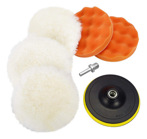 Coceca Juego De 7 Piezas De Almohadillas Para Pulir De 6 Pul 0