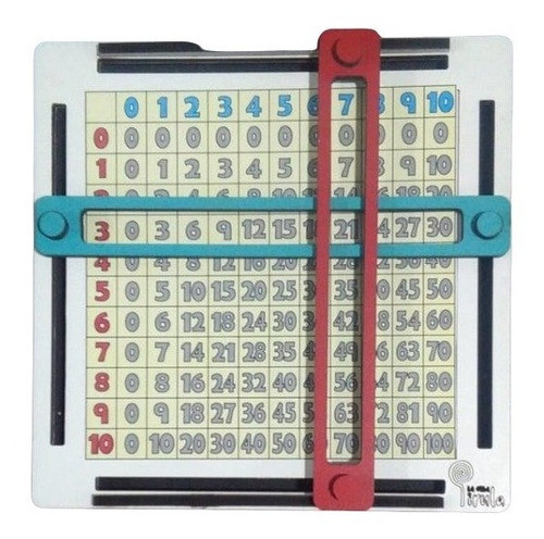 Tablero Tablas De Pitágoras Multiplicación Madera Didáctico 0