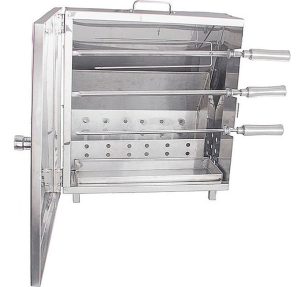 Churrasqueira Camping Portátil Sem Fumaça Em Inox 0