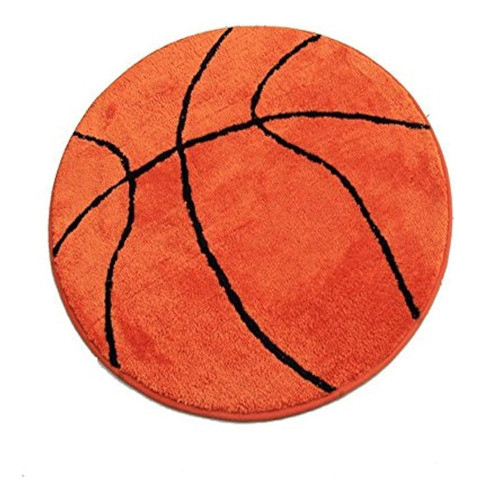Kinife Alfombrillas De Baño, Patrón De Baloncesto Alfombra D 0