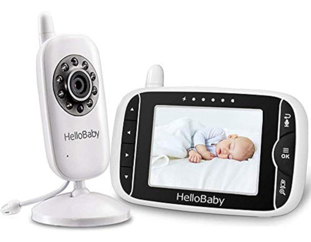 Monitor De Video Para Bebés Con Cámara Y Audio, Pantalla Lcd 0