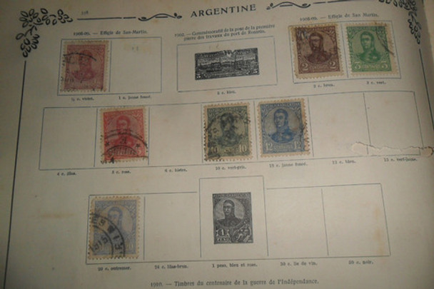 Antigua Estampilla Sello Postal Argentina Argentina Labrador 0