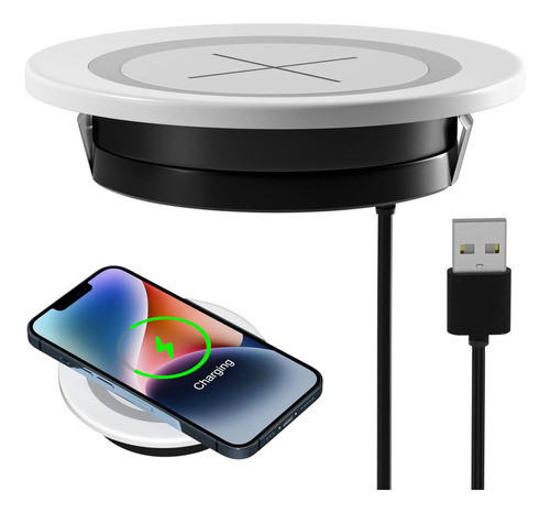 Jewaytec - Cargador Inalmbrico De Escritorio, Estacin De Car 0