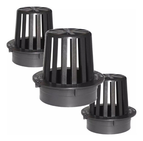 Kit 3 Ralo Protetor De Calha Esgoto Evita Sujeira Folha 3'' 0