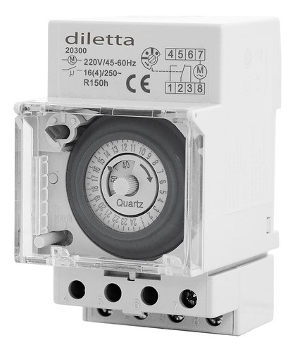 Temporizador Timer Programable Mecanico Diletta 3 Modulos 0