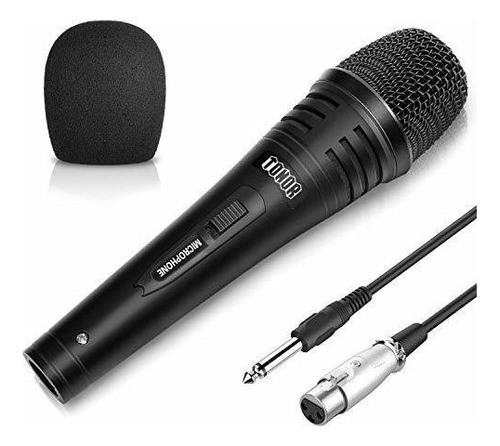 Microfono Dinamico De Karaoke Tonor Para Cantar Con Cable De 0