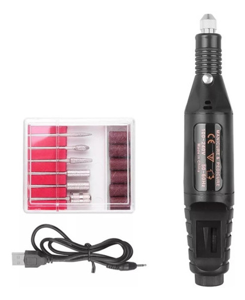 Mini Torno Para Uñas Con Cable Usb 0