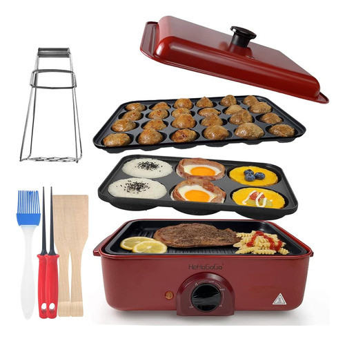 Hehogogo 3 En 1 Multifuncional Plancha Eléctrica Sartén Eléc 0