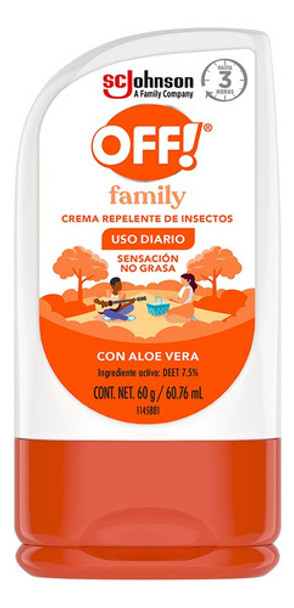 Off! Repelente Insectos Uso Diario De Aloe Vera 60g 0 Off! Repelente Insectos Uso Diario De Aloe Vera 60g 0