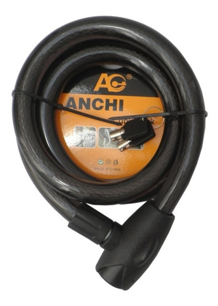 Tranca O Linga Con Candado 1,5mts Para Moto Y Bici Bentancor 0