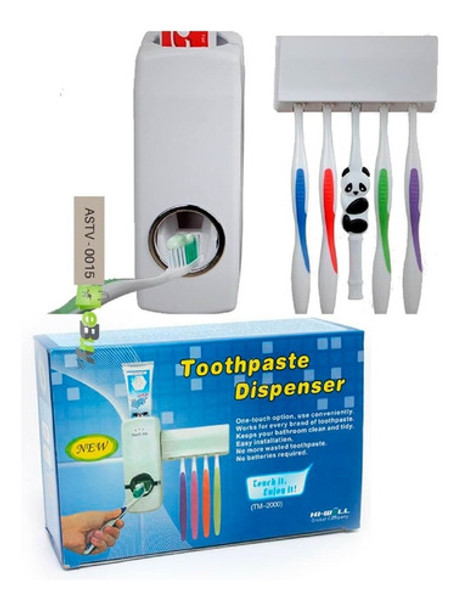 Dispensador Automatico Pasta Dental Y Porta Cepillo D Diente 0