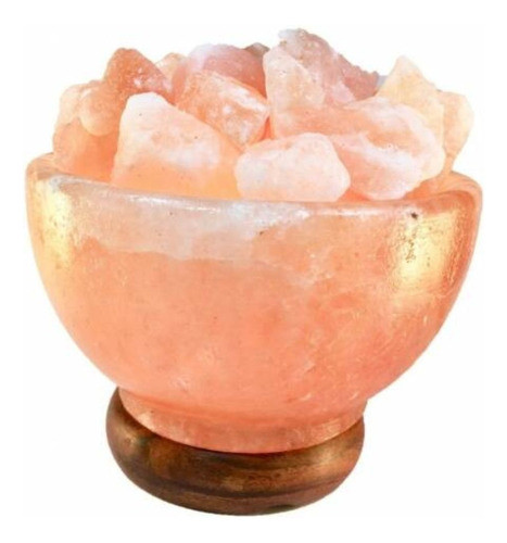 Lampara De Sal Del Himalaya - Fuente De La Abundancia Vasija 0