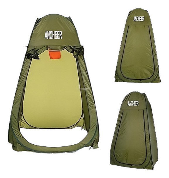 Pop Portable Hasta Pesca Camping Baño Ducha Wc Tienda Vestua 0