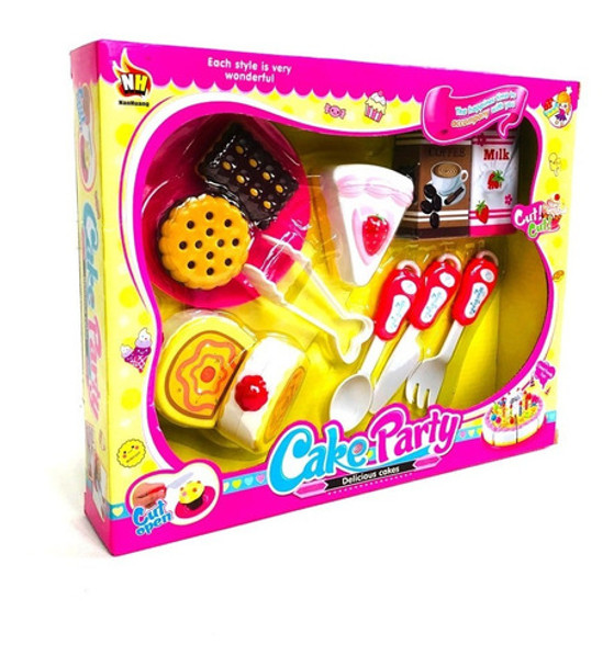 Set De Comida De Juguete Tortas Y Postres 11 Piezas 0