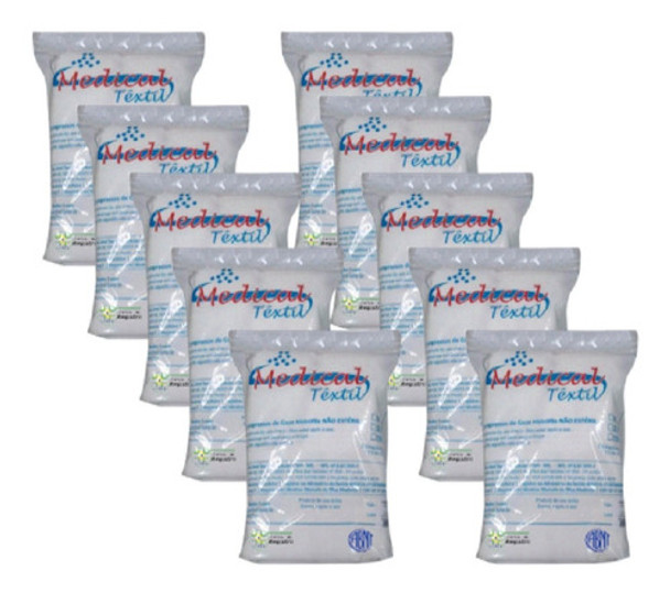 Compressas De Gazes 13 Fios 10 Pct Com 500 Unidades + Brinde 0