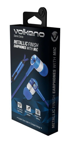 Auriculares Intra Volkano Stannic 2 Azul - Mosca 0