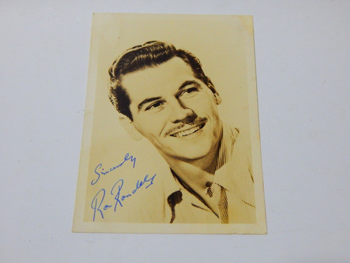 Ron Rondley  - Firmado Autografo Original 0