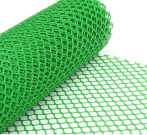 Cerramiento Tejido Malla Plastico Romboidal Ancho 1,00 Verde 0