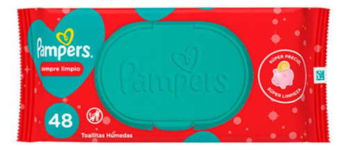 Pampers Toallitas Húmedas Siempre Limpios Bebes X48u 0