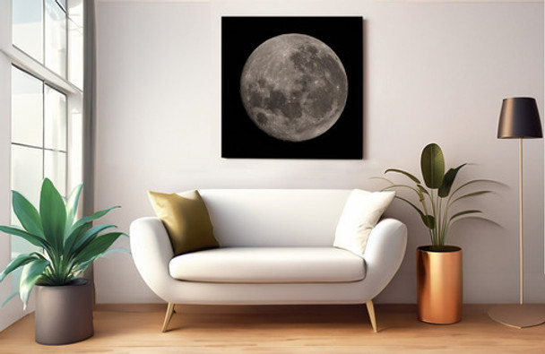 Cuadro Fotografíco - Luna Llena 90cm X 90cm 0 Cuadro Fotografíco - Luna Llena 90cm X 90cm 0