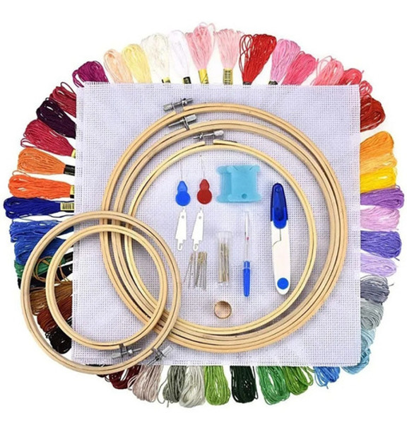 Kit Bordado Para Iniciantes Ponto Cruz 0
