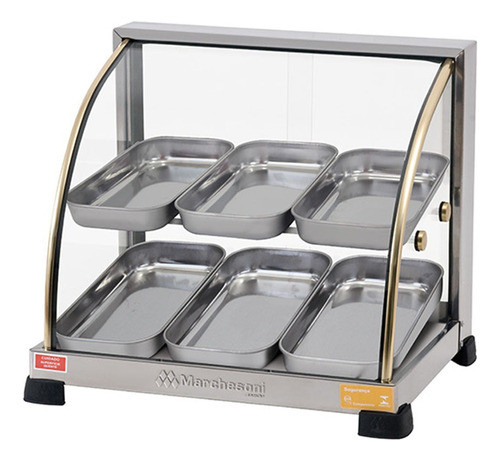 Estufa Marchesoni Ouro Curva Dupla Com 6 Bandejas 220v 0