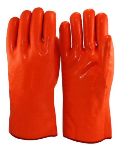 Guantes De Pvc Forrado Fluo 35cm Para Frio-seguridad Laboral 0