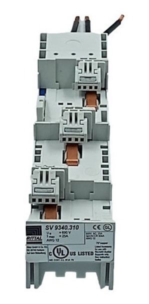 Adaptador De Conexão Rittal Sv 9340.310 690v 24a Awg 12 0 Adaptador De Conexão Rittal Sv 9340.310 690v 24a Awg 12 0