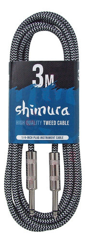 Cable Shimura Cgbm 3mts Mallado Tela Textil Tweed Plug 0