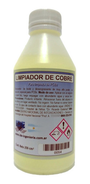 Limpiador De Cobre Para Pcb 250cc 0