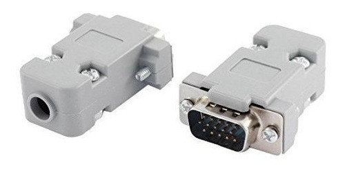 Capucha Shell Dsub Db15 15pin Soldadura Cable Extremo Conect 0