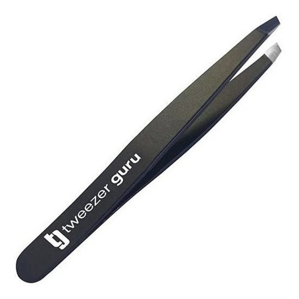 Pinzas Profesionales De Acero Inoxidable Negra Para Cejas 0