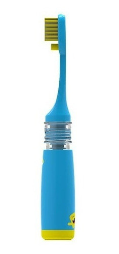 Escova Dental Dosadora Magic Brush Angie Azul Macia C/ Refil 0