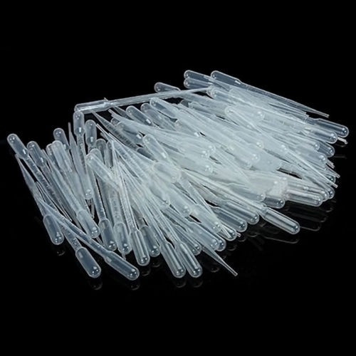 Nuevo 50pcs 3ml Desechable Plástico Ojo Gotero Set Transfere 0