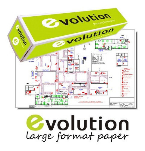Rollo Papel 80grs 91cms X 50mts Mate Plotter Planos Bond 0