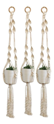Kit 3 Suporte De Vaso Macrame Enfeite 0
