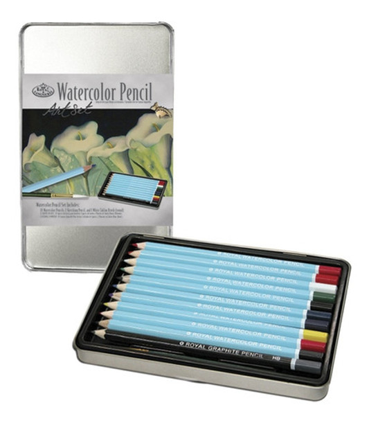 Set De Lapices Acuarela Royal & Langnickel Caja Metalica Xmp 0