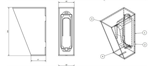 Proteção Em Acrílico Ppa F10-r Fotocélula 0