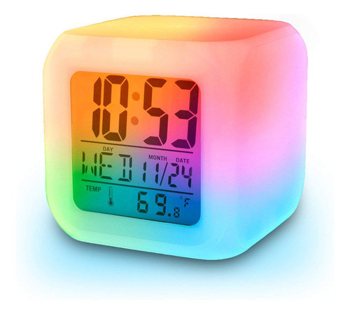 Vinmax Termmetro Digital Con Alarma De Noche Brillante, Cubo 0