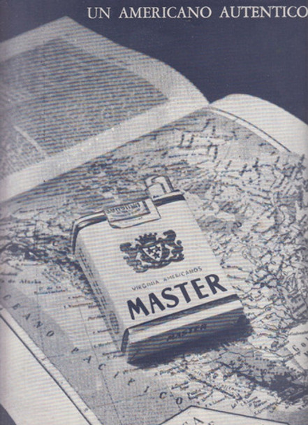 1954 Publicidad Vintage De Cigarrillos Master Uruguay 0